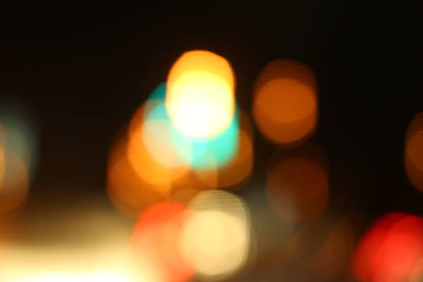 istock Blurred of car in city at night 467454844