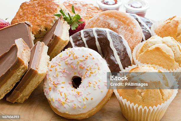 Cakes And Donuts Stock Photo - Download Image Now - Cake, Dieting, Doughnut