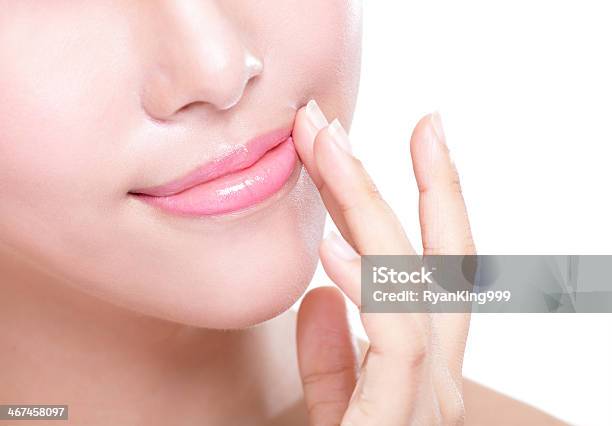Young Woman With Beautiful Lips Stock Photo - Download Image Now - Adult, Beautiful People, Beautiful Woman
