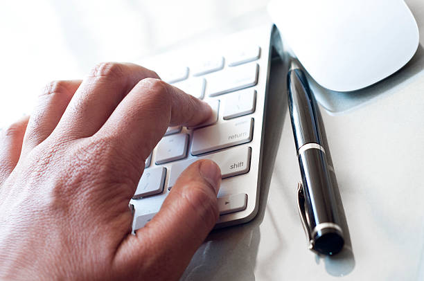 Computer Typing Pen 170+ Thumb Click Pen Stock Photos, Pictures & Royalty-Free Images - iStock