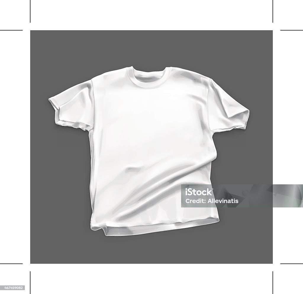 Blank white shirt, vector illustration Blank white shirt, eps10 vector illustration contains transparency and blending effects. T-Shirt stock vector