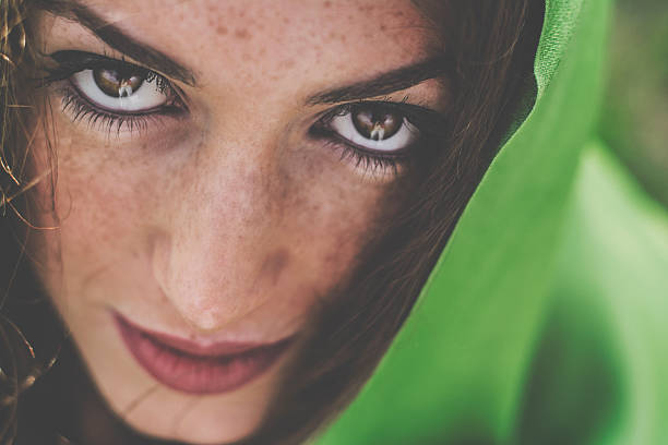 istock Woman in green scarf 467459848