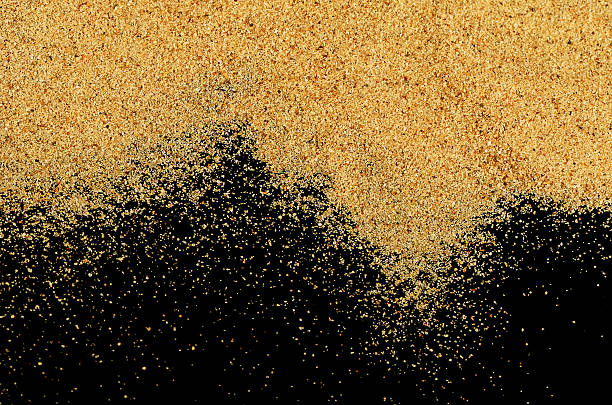 istock The sand on the black background 467460098