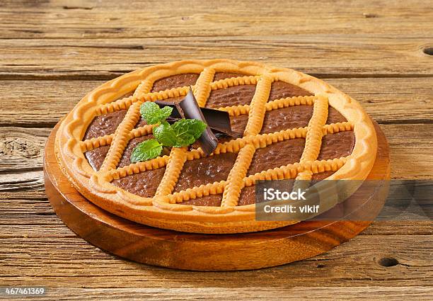 Chocolate Tart Stock Photo - Download Image Now - Torte, Baked, Baked Pastry Item