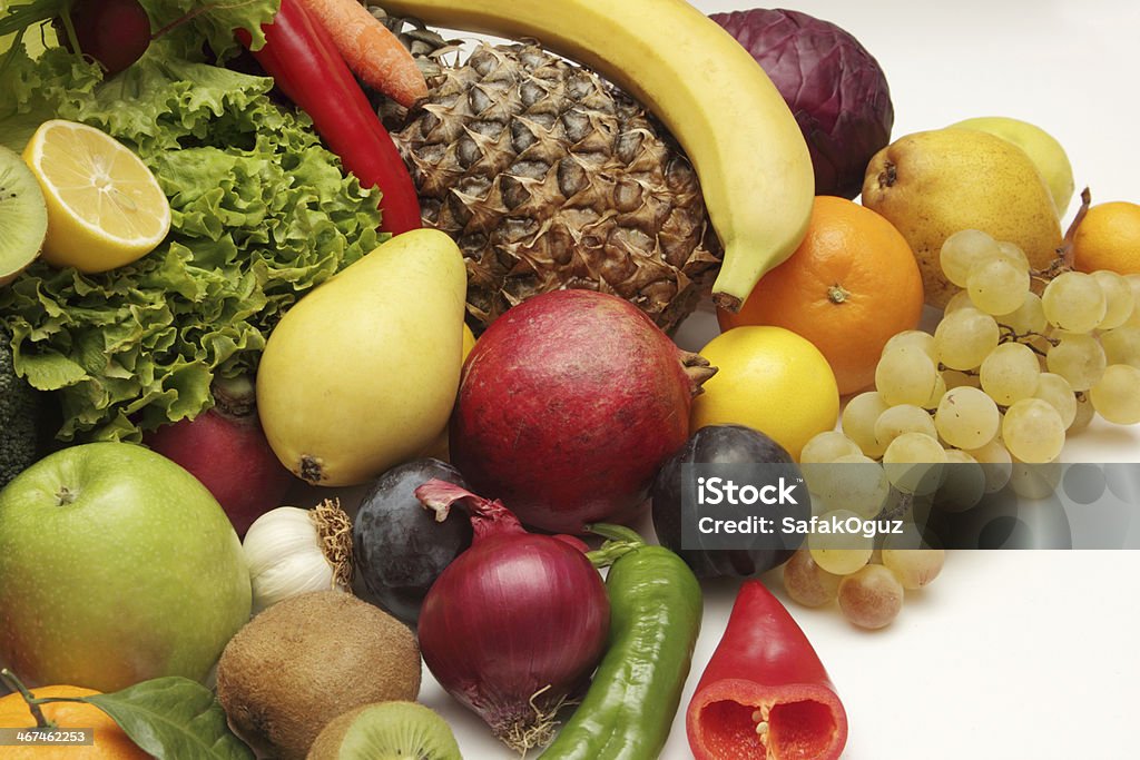 Vegetable and Fruit Antioxidant Stock Photo