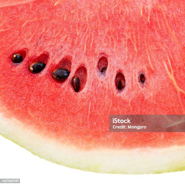 Scheiben Geschnitten Reife Wassermelone Isoliert Auf Weißem Hintergrund Stockfoto und mehr Bilder von Einzelner Gegenstand