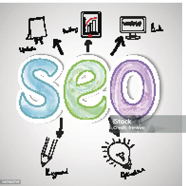 Search Engine Optimization Stock Illustration - Download Image Now - Arrow Symbol, Backgrounds, Bicycle