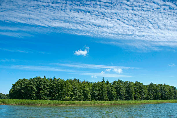 Szelment Great Lake. Suwalszczyzna. stock photo