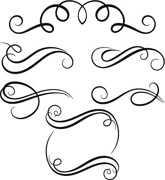 Calligraphy Bottom Line Calligraphy Line