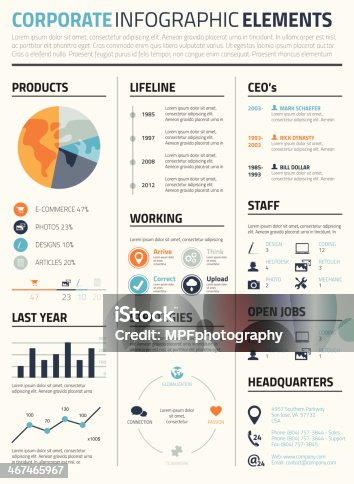 istock Corporate infographic elements template vector 467465967