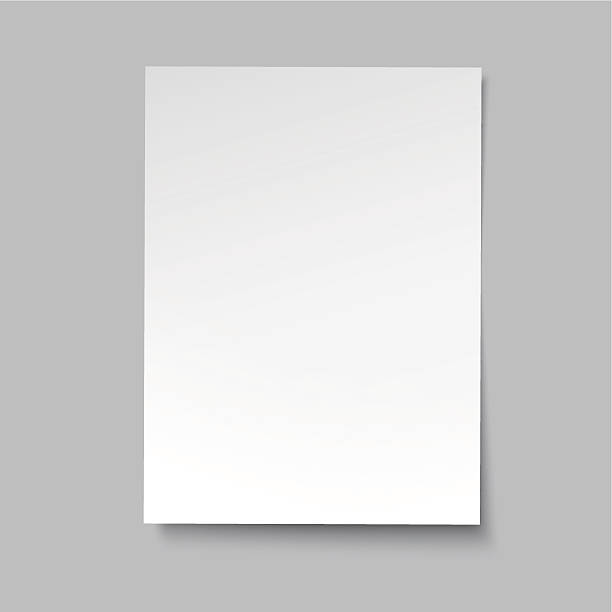 vector simple paper sheet blend and transparency used blank stock illustrations