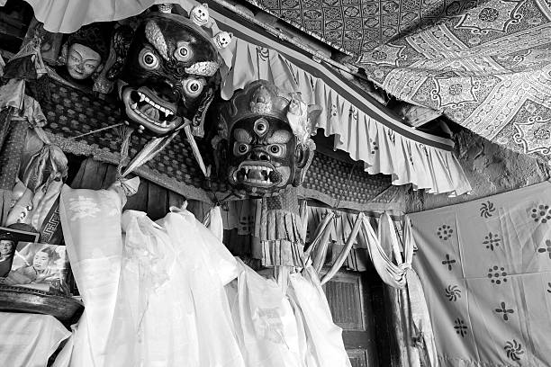 istock Interiors of Buddhist monastery , circa May 2011, Ladakh, India 467467460