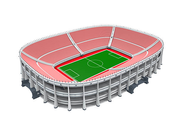 istock A stadium building isolated on a white background  467468769