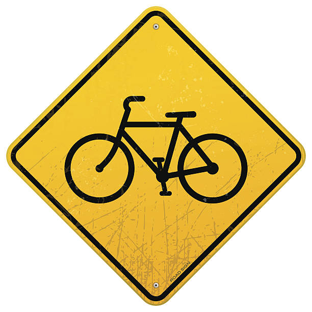rower znak - bicycle lane stock illustrations