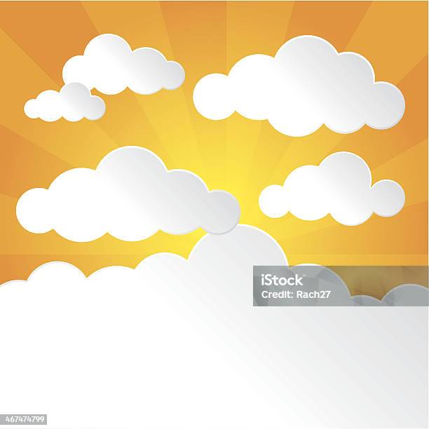Sunny Sky With Clouds Stock Illustration - Download Image Now - Abstract, Backgrounds, Beauty In Nature