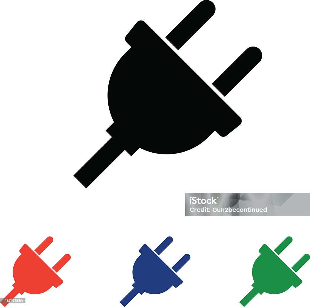 plug icon. vector illustration plug icon isolated on white background Electric Plug stock vector