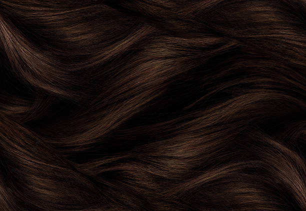 текстура волос - chocolate brown фотографии стоковые фото и изображения