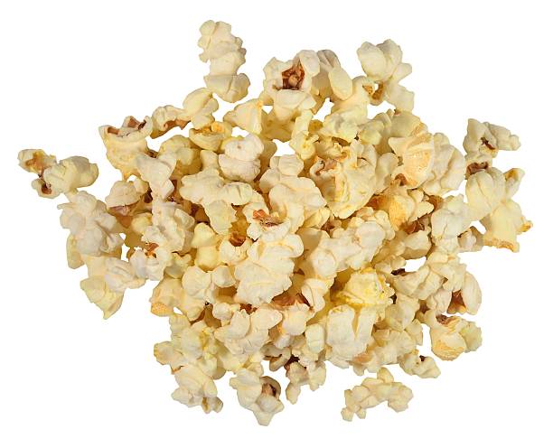 istock Heap of fresh popcorn on a white 467478742