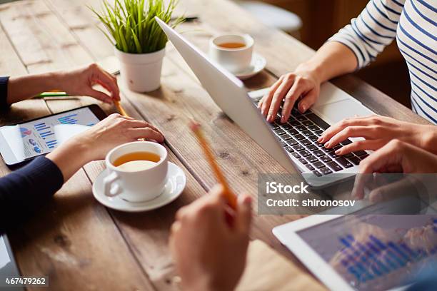 Using Computers Stock Photo - Download Image Now - 2015, Adult, Business