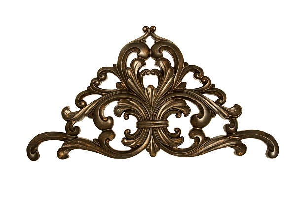 istock Victorian flourish ornament design element with clipping path 467479982