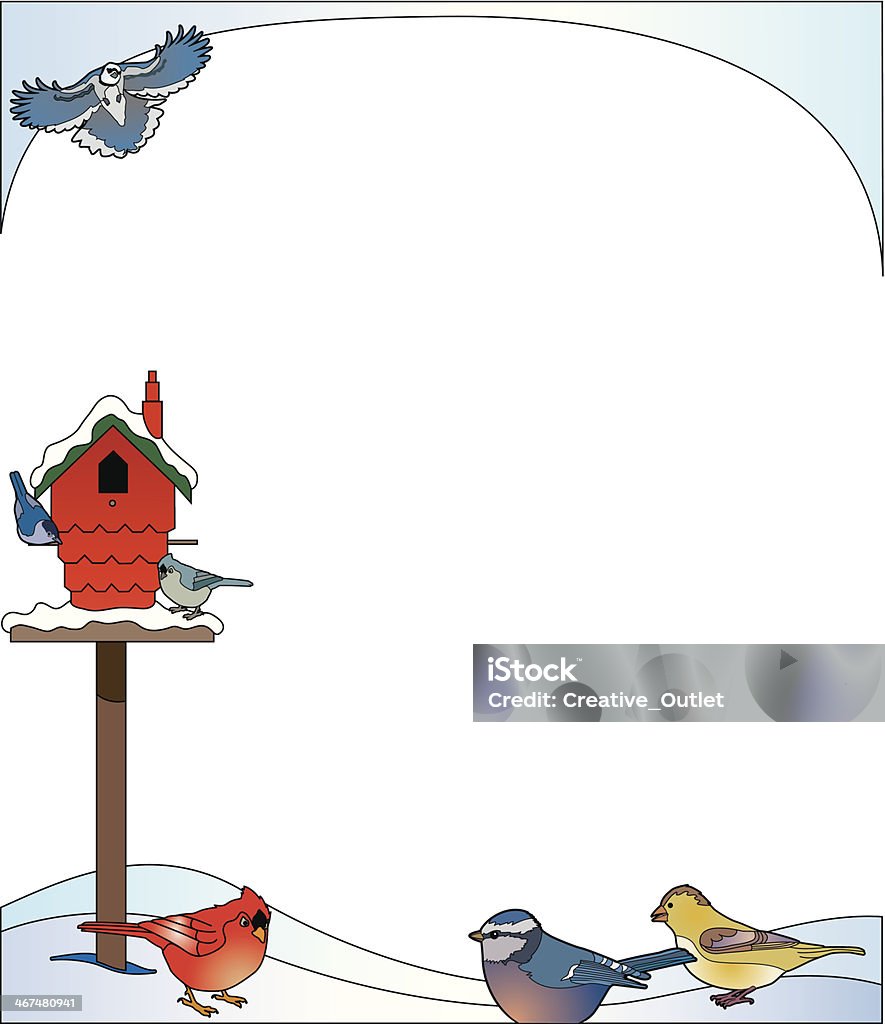 Winter Vector Bird Birds Winter Borders And Frames