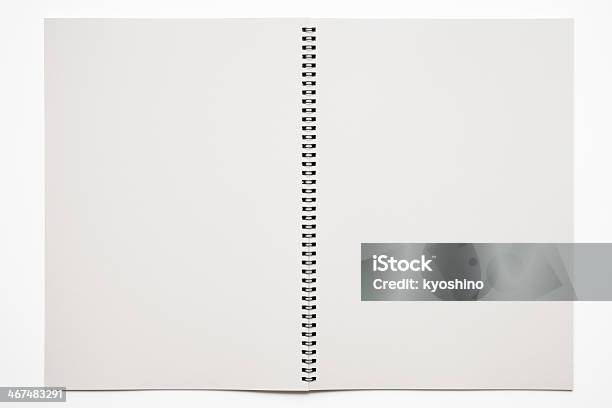 孤立した空の Sketchbook のショットを白背景 - からっぽのストックフォトや画像を多数ご用意 - からっぽ, やることリスト, カットアウト