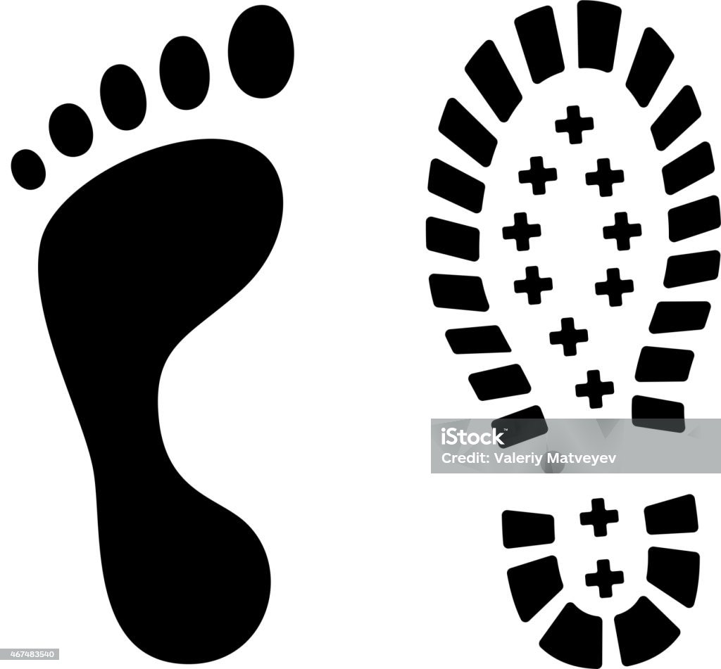 Foot Signage Vector Foot Vector Stock Illustration - Download Image Now - 2015, Active ...