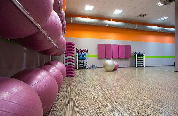 istock Modern fitness center 467491436