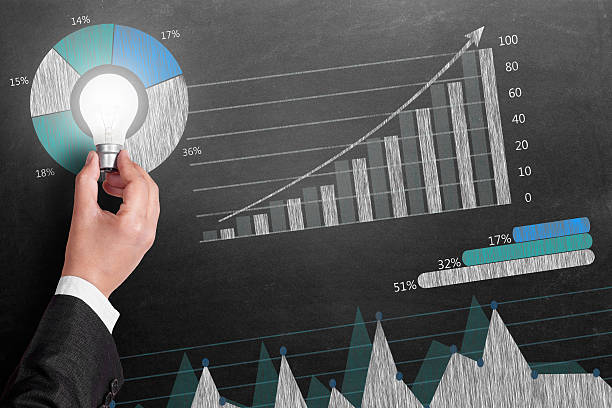 istock Global business growth Infographic drawn on blackboard 467491578