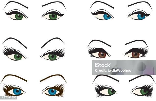 Group Of Young People Faces Anime Style Characters Stock Illustration -  Download Image Now - Manga Style, Eye, Cartoon - iStock