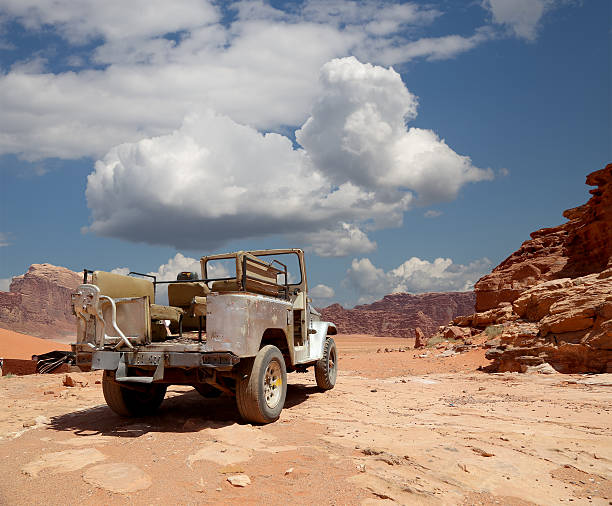 istock Car in the Wadi Rum Desert --Jordan 467501044