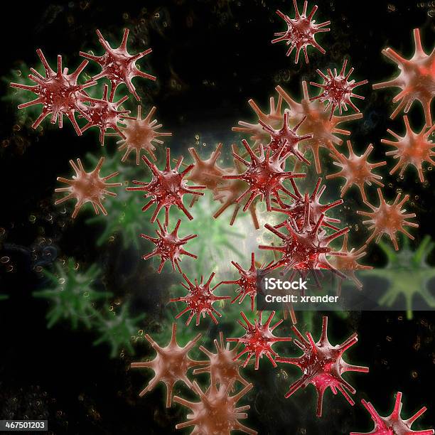Herpes Zoster 3d Rendered Illustration Stock Photo - Download Image Now - Virus, Disinfection, Rebellion