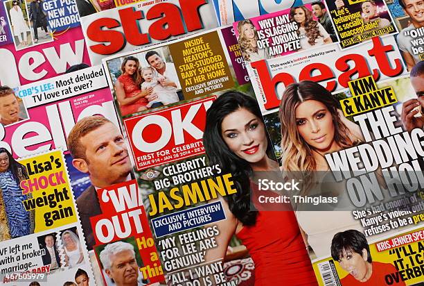 Entertainment Magazines Stock Photo - Download Image Now - Celebrities, Fame, Gossip