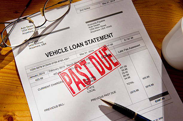 istock Past Due Vehicle Loan Paperwork 467506522