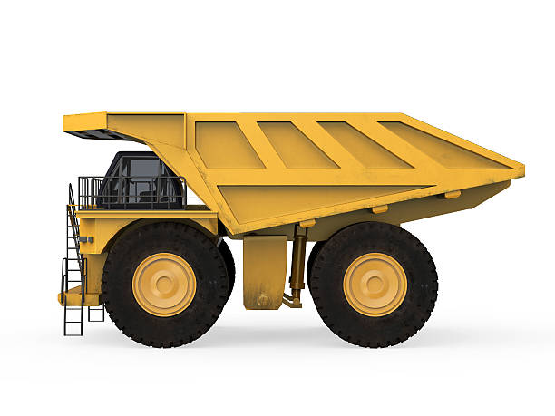 istock Yellow Mining Truck Isolated 467506847