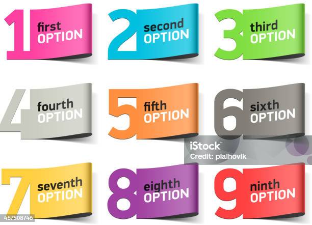 Options Numbers Stock Illustration - Download Image Now - 2015, Abstract, Choice