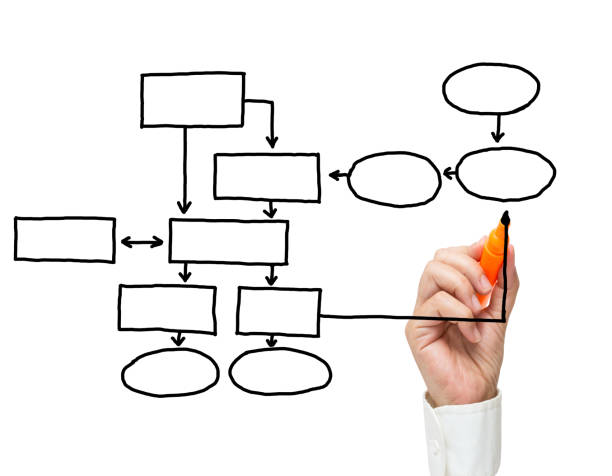 istock Businesswoman with empty diagram on white 467509066
