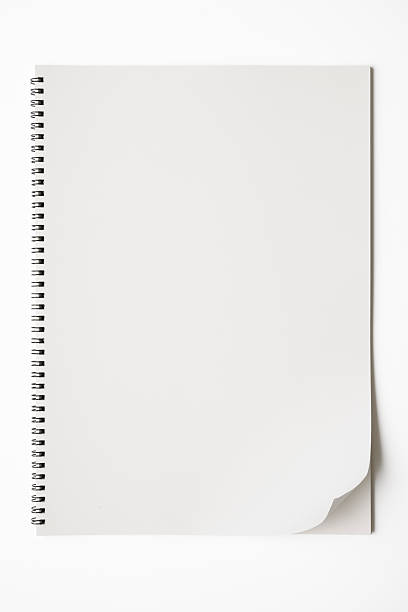 Close up notebook with copy space