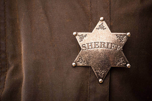 istock Close up of sheriff badge 467511934