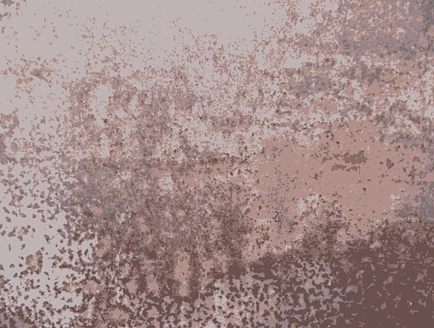 vector rusted texture vector rusted texture from six brown colors corroded metal stock illustrations