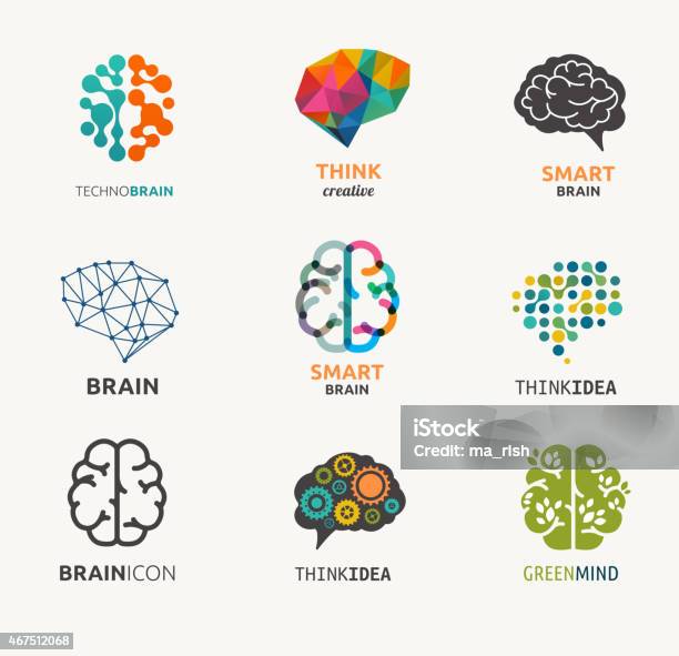 Collection Of Brain Creation Idea Icons And Elements Stock Illustration - Download Image Now