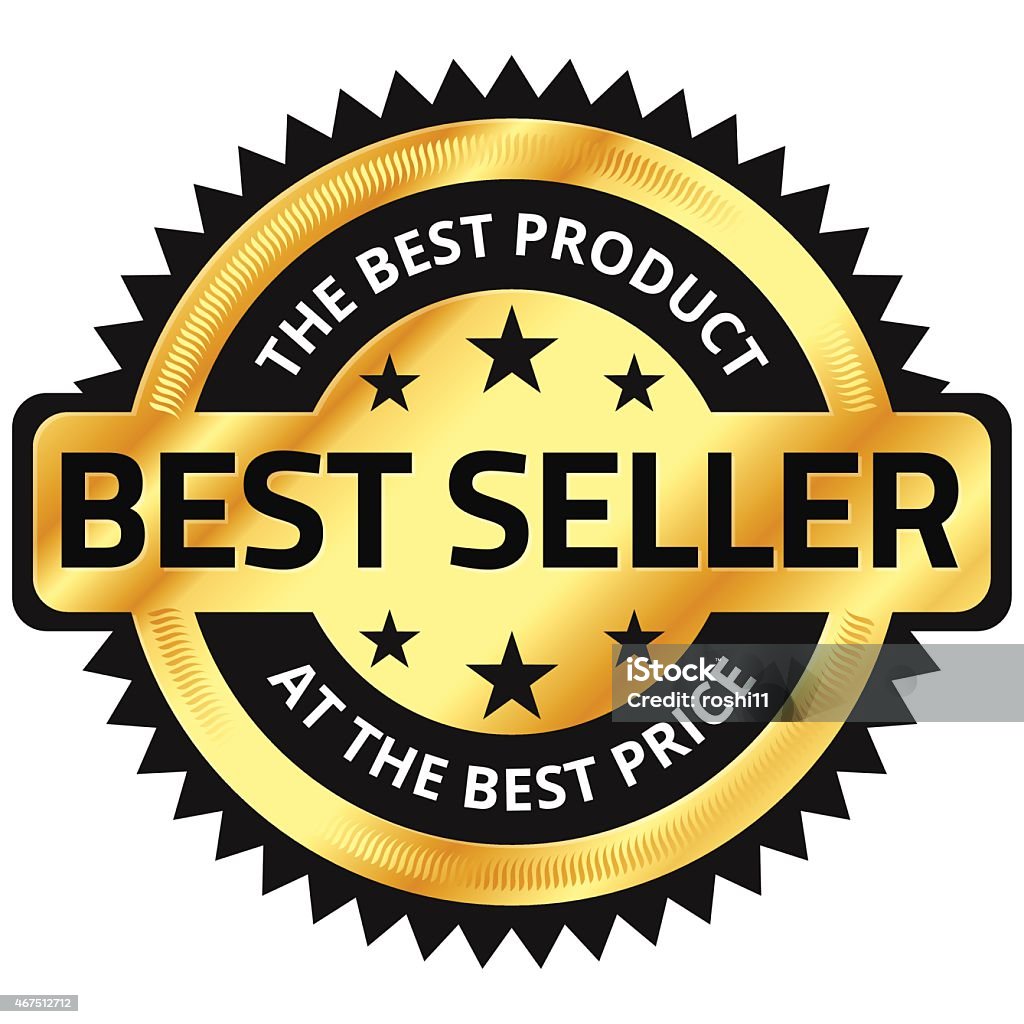 Best Seller Icon Stock Illustration - Download Image Now - 2015, Badge,  Gold - Metal - iStock