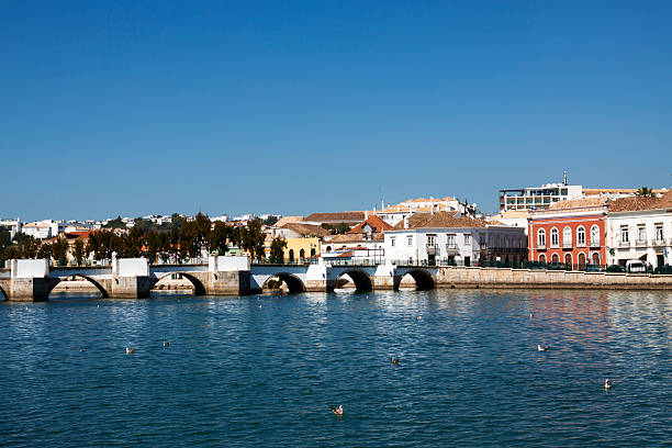 istock Old bridge and typical Tavira Portugal 467514264