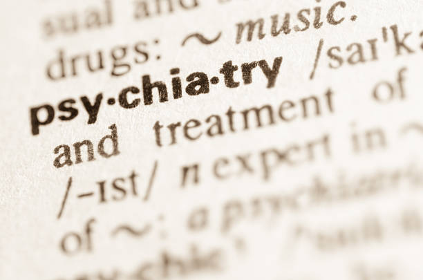 istock Dictionary definition of word psychiatry 467514272