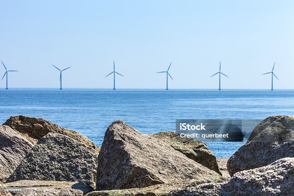 Windturbinen von Dänemark - Lizenzfrei Blau Stock-Foto