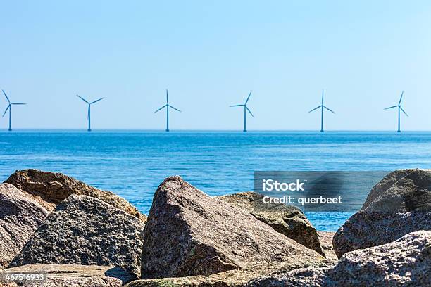 Windturbinen Von Dänemark Stockfoto und mehr Bilder von Blau - Blau, Dänemark, Effektivität