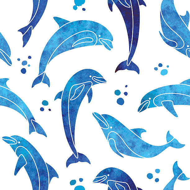 Dolphin Pattern 7,400+ Dolphin Pattern Stock Illustrations, Royalty-Free Vector ...
