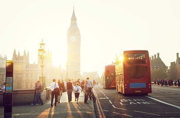 istock Westminster Bridge at sunset, London, UK 467524122