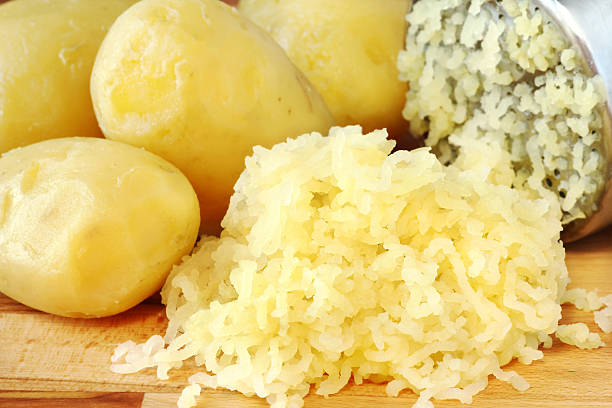 Mashed potatoes stock photo