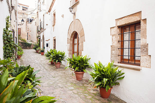 Ancient street, Tossa de Mar, Catalonia, Spain